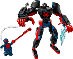 Marvel Miles Morales Mech vs. Spider-Man 2099 - Fully Jointed Super Hero Building Toy - 76337 - 135 Pieces