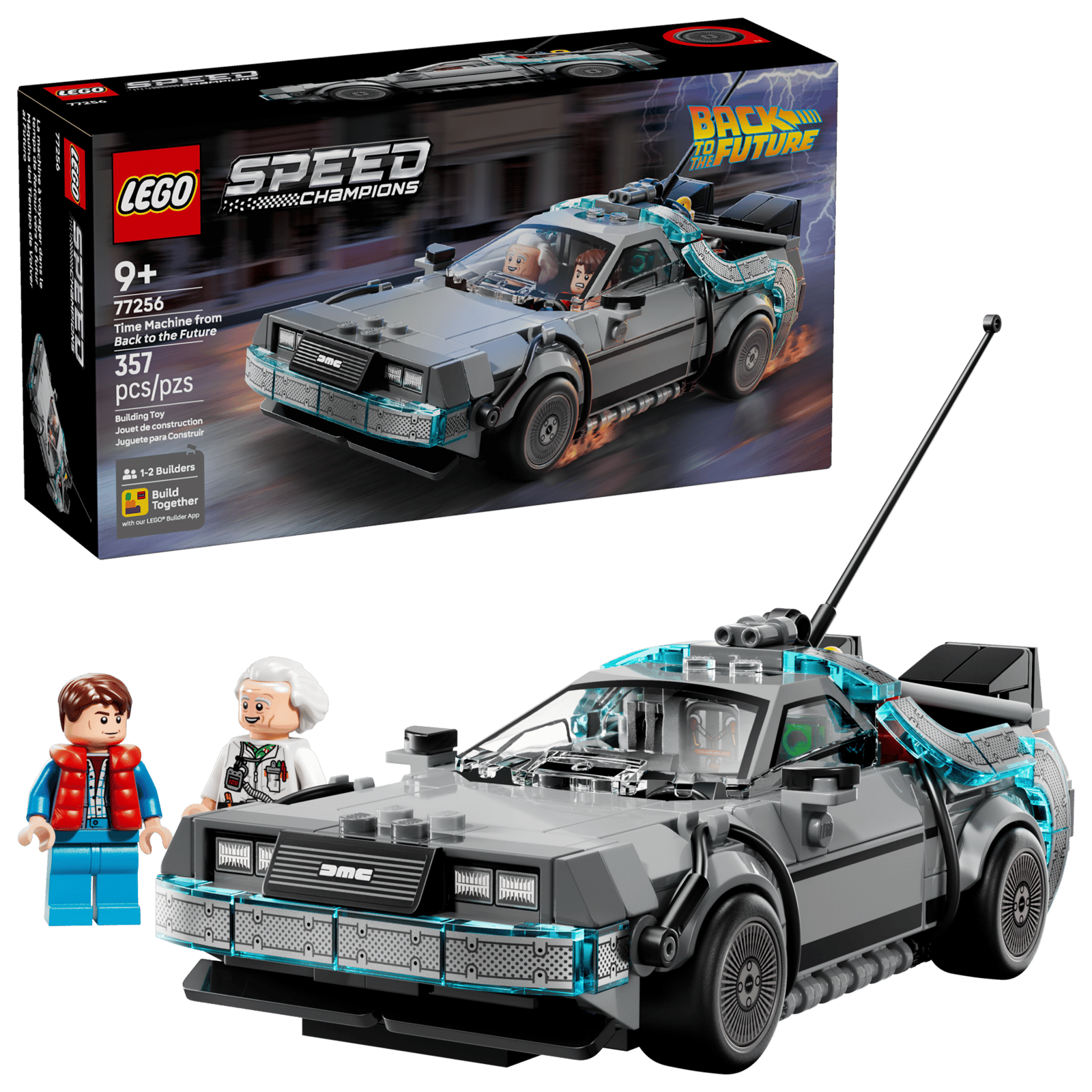 LEGO Speed Champions Time Machine from Back to the Future (77256) - Image 3